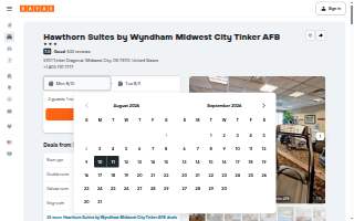 Hawthorn Suites by Wyndham Midwest City Tinker AFB website