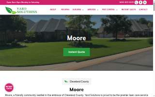 Yard Solutions Weed Control website