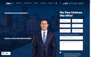 DM Injury Law Oklahoma City website