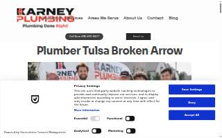 Karney Plumbing website