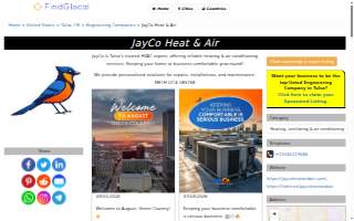 JayCo Heat and Air website