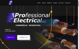 Professional Electrical Contractors website