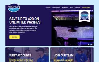 WhiteWater Express Car Wash of Charleston website