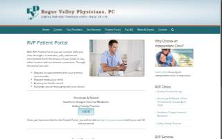 Rogue Valley Physicians website