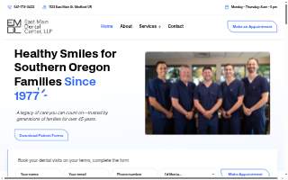 East Main Dental Center website