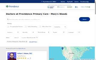 Providence Primary Care - Mary's Woods website