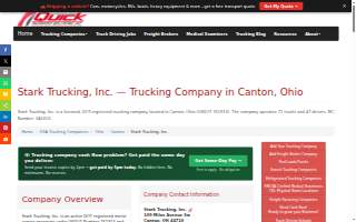 Stark Trucking, Inc. website