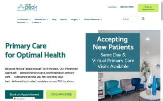 OnePeak Medical website