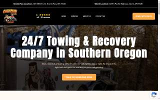 Caveman Towing - Grants Pass website