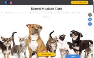 Rimrock Veterinary Clinic website