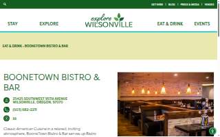 BooneTown Bistro and Bar website
