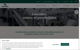 Cascades Coffee House website