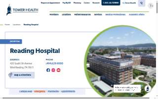 Reading Hospital website