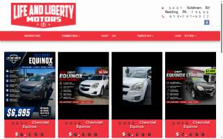 Life and Liberty Motors website