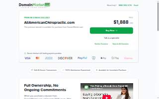 All-American Chiropractic website