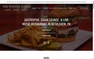 The Wooden Match website