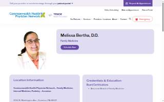 Melissa Bertha, DO website
