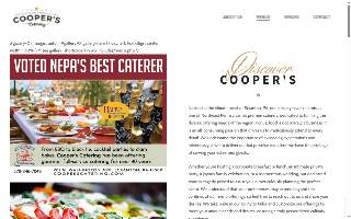 Coopers Catering website