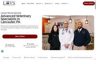 Lancaster Veterinary Specialties website