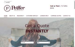 Peiffer Insurance website