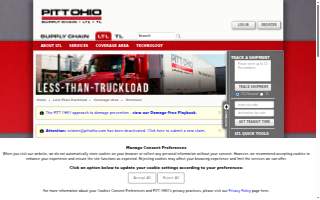 PITT OHIO of Phoenixville website