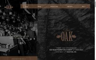 THREE OAK Steakhouse website