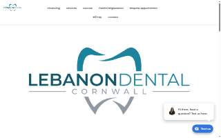 Lebanon Dental Cornwall website