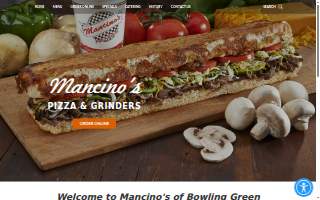 Mancino's Pizza & Catering website