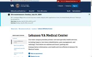 Lebanon VA Medical Center website