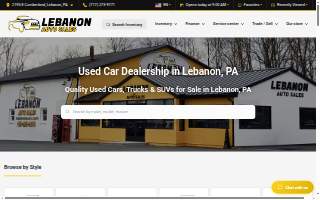 Lebanon Auto Sales website