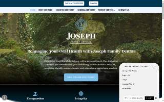 Joseph Family Dental website