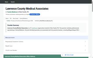 Lawrence County Medical Associates website