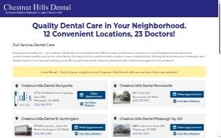 Chestnut Hills Dental Johnstown Richland website