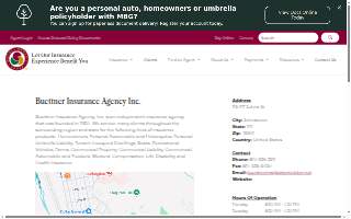 Buettner Insurance website