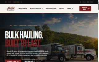 Sleek Trucking website