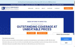 Kutney Insurance Agency website