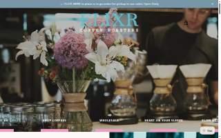 Elixr Coffee Roasters website