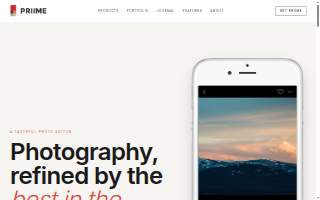 Priime Burgers website