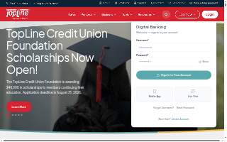 TopLine Financial Credit Union of Maple Grove website