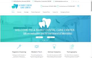 A Family Dental Care Center website