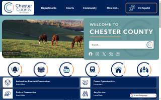 Chester County Landscaping website