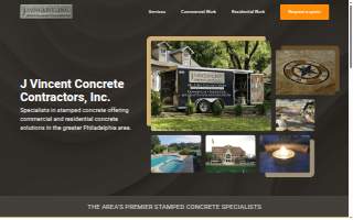 J Vincent Concrete Contractors website