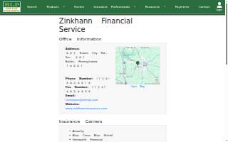 Zinkhann Financial website