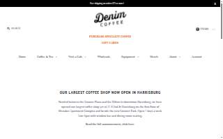 Denim Coffee website