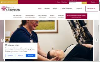 Keystone Chiropractic website