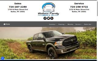 Wallace Family Motors, Inc. website