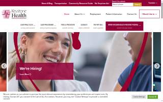 Keystone Health website