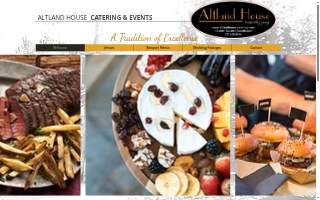 Altland House Catering website