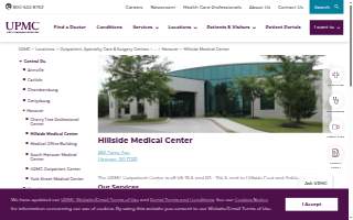Hillside Medical Center website