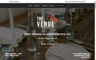 The Venue website